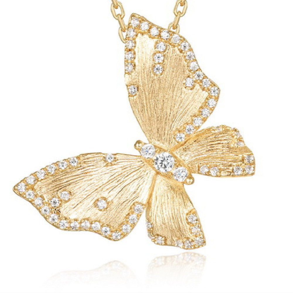 Fashion Personality Retro Butterfly Pendan